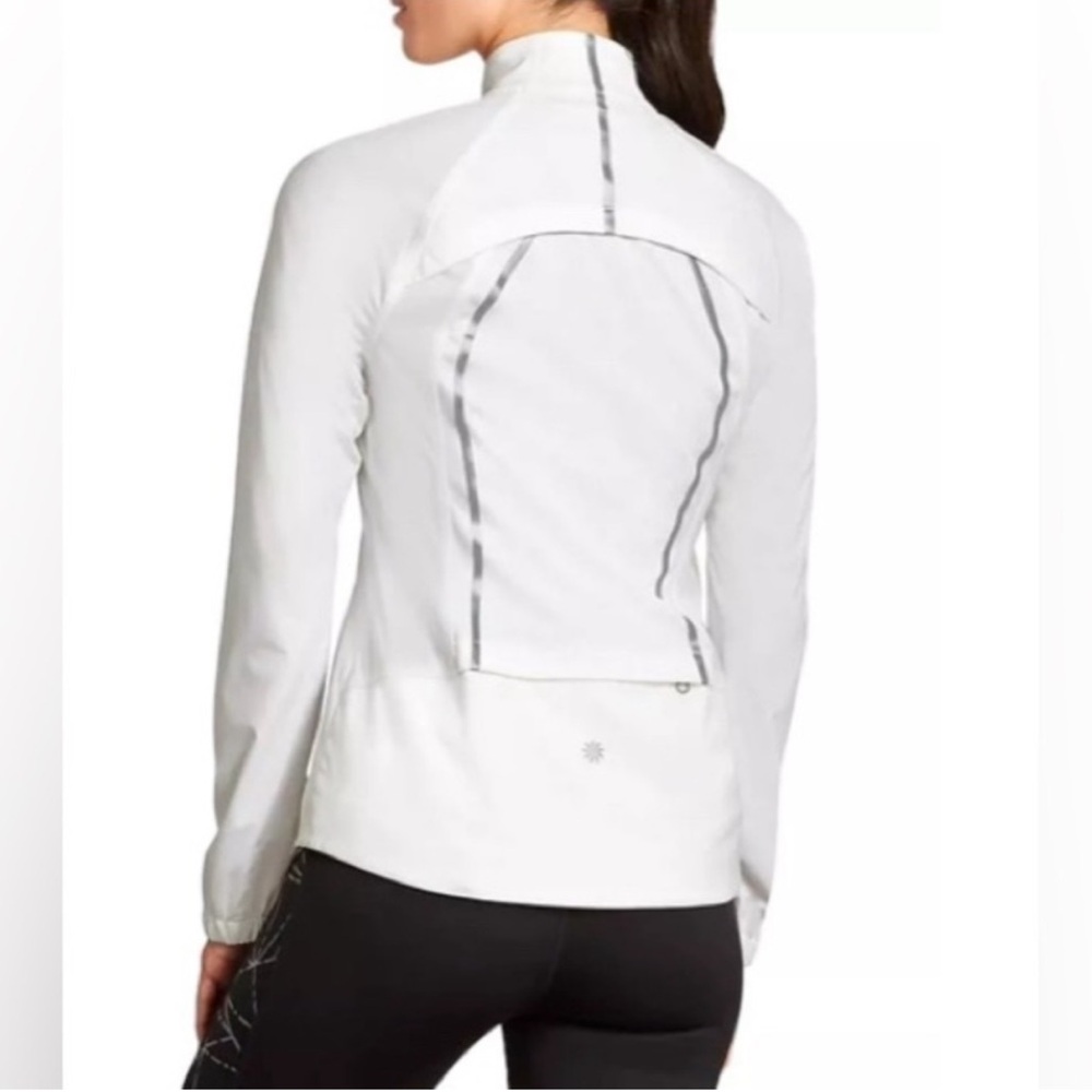 Athleta White Front Runner Reflective Athletic Ja… - image 2